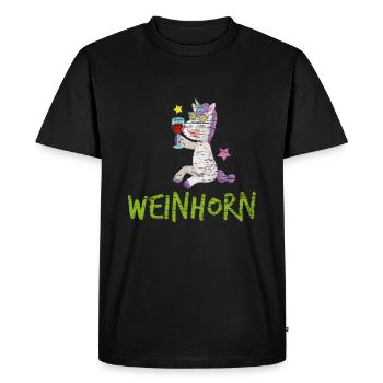 Wine bachelorette party JGA - Men's Premium Organic T-Shirt - black - Front - Nico (187cm)