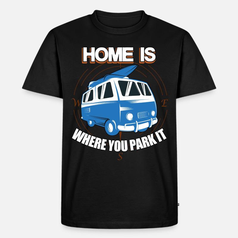 Van Camper Life - Männer Premium Bio T-Shirt - Schwarz