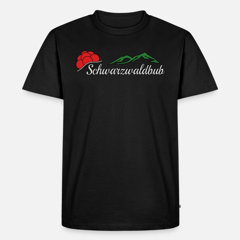 Schwarzwaldbub Schwarzwald - Männer Premium Bio T-Shirt - Schwarz