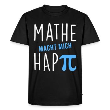 Math makes me happy - Men's Premium Organic T-Shirt - black - Front - Nico (187cm)