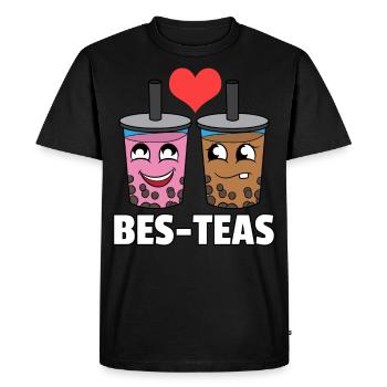 Bubble Tea Perle De Thé Au Lait Boba Thé Lait Cadeau - T-shirt Premium bio Homme - noir - Devant - Nico (187cm)