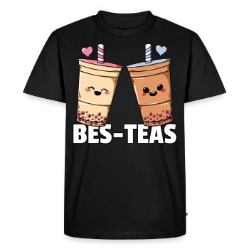 Bubble Tea Perle De Thé Au Lait Boba Thé Lait Cadeau - T-shirt Premium bio Homme - noir - Devant - Nico (187cm)