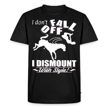 Rider saddle traps - Men's Premium Organic T-Shirt - black - Front - Nico (187cm)