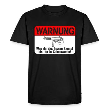 Airsoft firing range - Men's Premium Organic T-Shirt - black - Front - Nico (187cm)