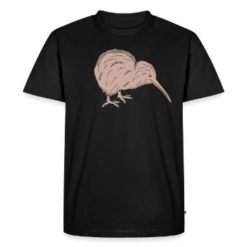 Kiwi Bird - T-shirt Premium bio Homme - noir - Devant - Nico (187cm)