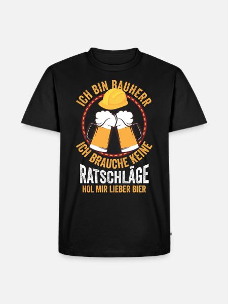 Bière client - T-shirt Premium bio Homme - noir