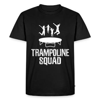 Trampoline Gymnastique Trampoline Trampoline Saut - T-shirt Premium bio Homme - noir - Devant - Nico (187cm)