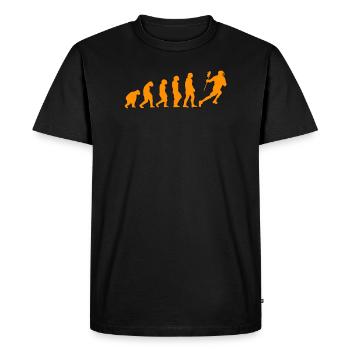 lacrosse - Men's Premium Organic T-Shirt - black - Front - Nico (187cm)