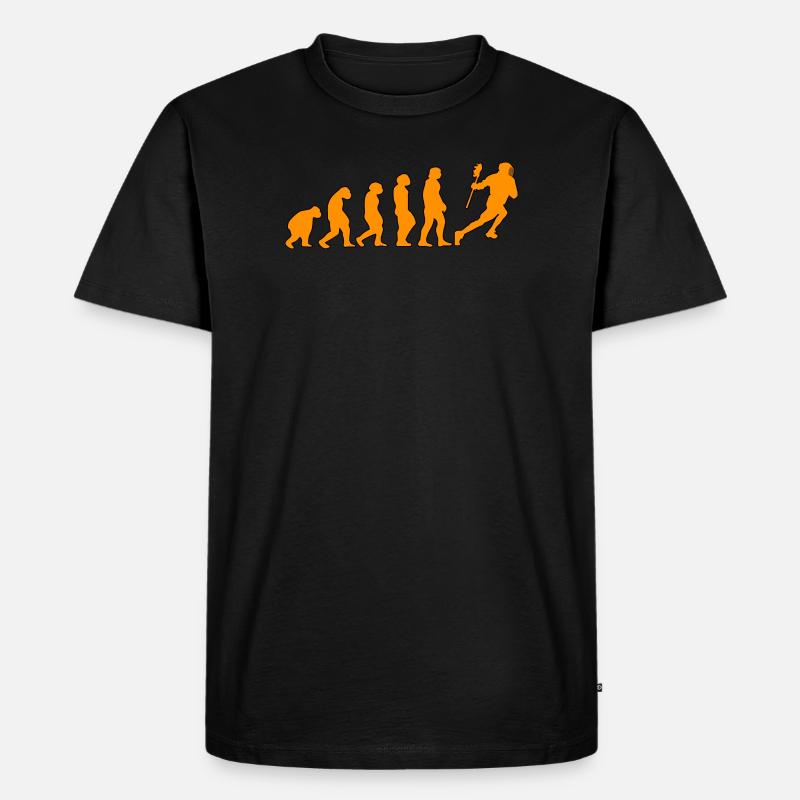 Lacross - Männer Premium Bio T-Shirt - Schwarz
