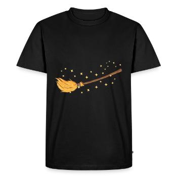 Broom broom style sweeper broom carnival gift - Men's Premium Organic T-Shirt - black - Front - Nico (187cm)