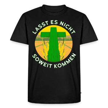 Green Cross Initiative Stiller Protest Farmers - T-shirt Premium bio Homme - noir - Devant - Nico (187cm)