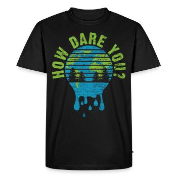 Fridays For Future Politique - T-shirt Premium bio Homme - noir - Devant - Nico (187cm)