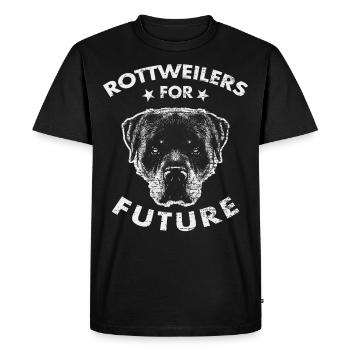 Rottweiler Fighting Dog Animal Welfare - Men's Premium Organic T-Shirt - black - Front - Nico (187cm)