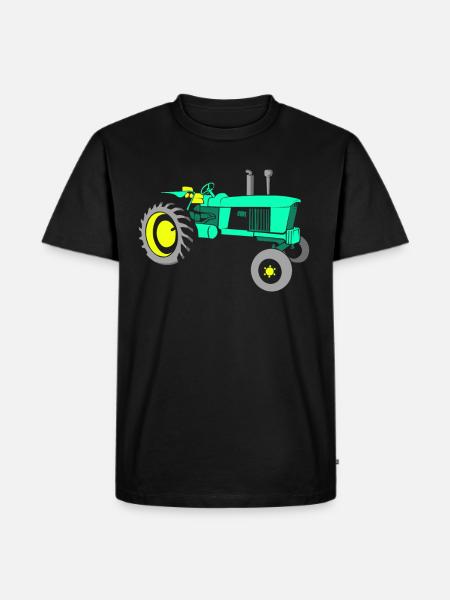Tractor tractor - Men's Premium Organic T-Shirt - black