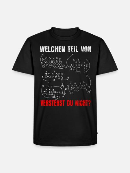 American football - Men's Premium Organic T-Shirt - black