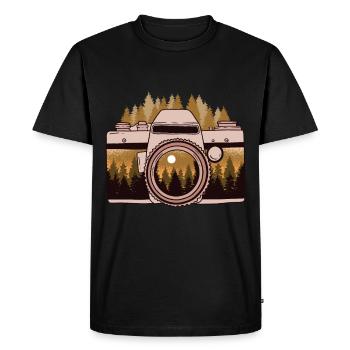 Camera Photographer Photography Photo - Men's Premium Organic T-Shirt - black - Front - Nico (187cm)