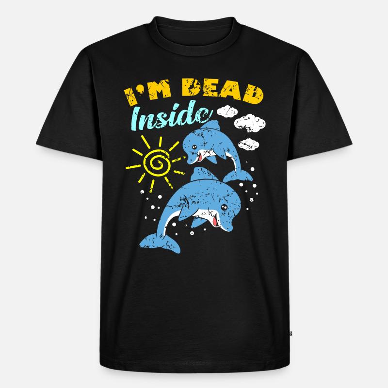 Dead Inside - Männer Premium Bio T-Shirt - Schwarz