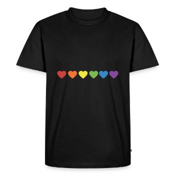 Gay Pride Gift - Men's Premium Organic T-Shirt - black - Front - Nico (187cm)