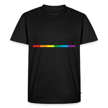 Gay Pride Geschenk - Männer Premium Bio T-Shirt - Schwarz - Vorne - Nico (187cm)