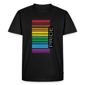 Gay Pride Gift - Men's Premium Organic T-Shirt - black - Front - Nico (187cm)
