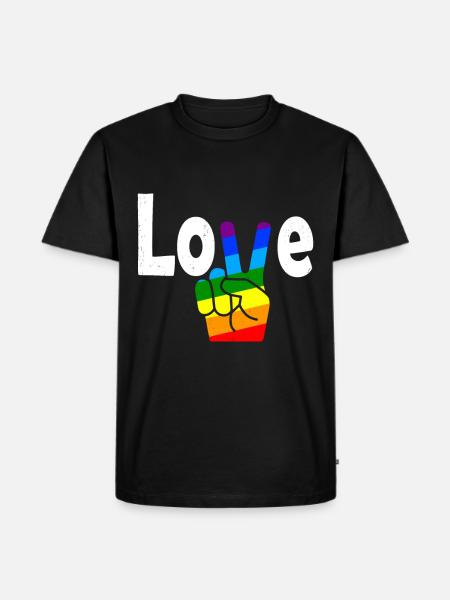 Gay Pride Gift - Men's Premium Organic T-Shirt - black