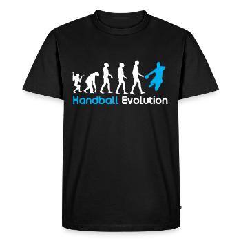 Handball Evolution - Men's Premium Organic T-Shirt - black - Front - Nico (187cm)