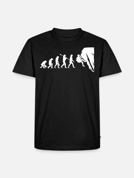 Climbing Bouldering Evolution Mountaineering - Men's Premium Organic T-Shirt - black