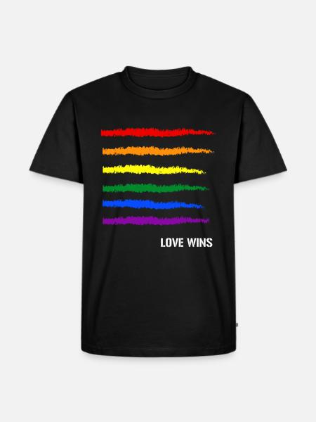 Gay Pride-gave - Herre Premium økologisk T-shirt - sort