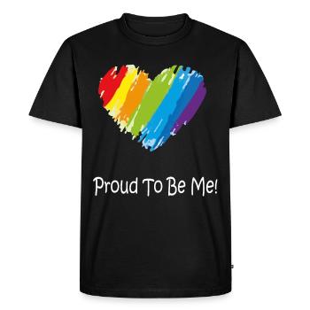 Gay Pride Gift - Men's Premium Organic T-Shirt - black - Front - Nico (187cm)
