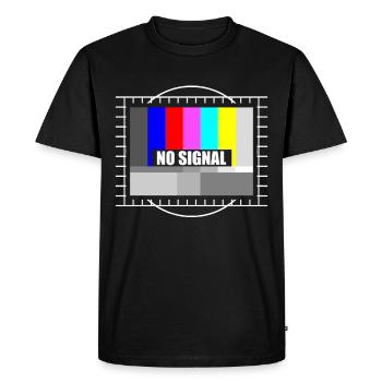 Pas de signal Oldschool TV TV - T-shirt Premium bio Homme - noir - Devant - Nico (187cm)