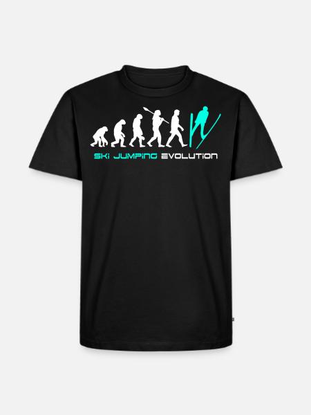Saut à ski Evolution - T-shirt Premium bio Homme - noir