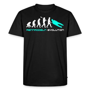 Luge Evolution - Men's Premium Organic T-Shirt - black - Front - Nico (187cm)