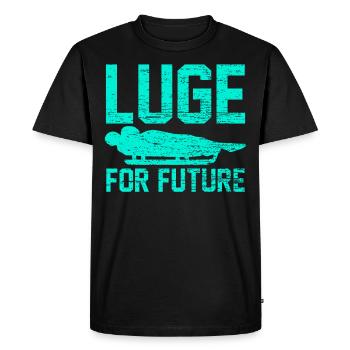 Luge - Men's Premium Organic T-Shirt - black - Front - Nico (187cm)