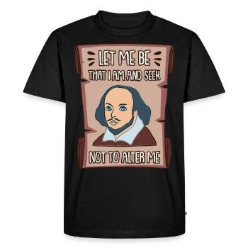 William Shakespeare - T-shirt Premium bio Homme - noir - Devant - Nico (187cm)