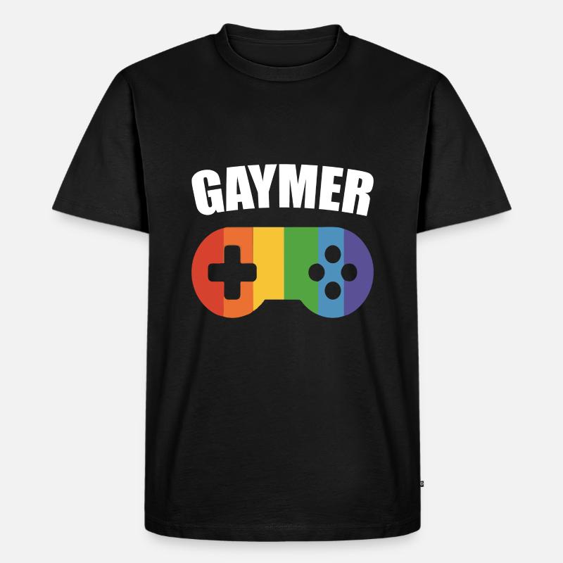 Gay Pride Geschenk - Männer Premium Bio T-Shirt - Schwarz