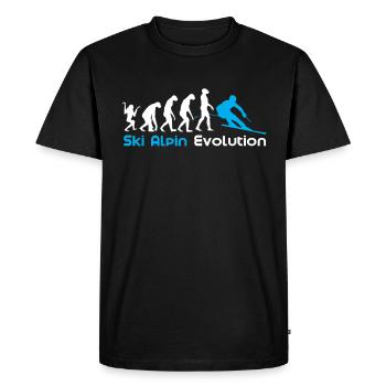 Alpine Skiing Evolution - Men's Premium Organic T-Shirt - black - Front - Nico (187cm)