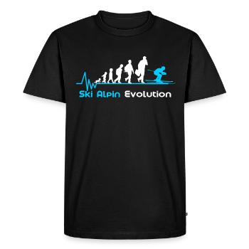 Alpine Skiing Evolution - Men's Premium Organic T-Shirt - black - Front - Nico (187cm)