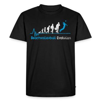 Cadeau d'impulsion de naissance de volleyball de plage - T-shirt Premium bio Homme - noir - Devant - Nico (187cm)