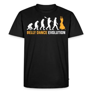 Evolution de la danse du ventre - T-shirt Premium bio Homme - noir - Devant - Nico (187cm)