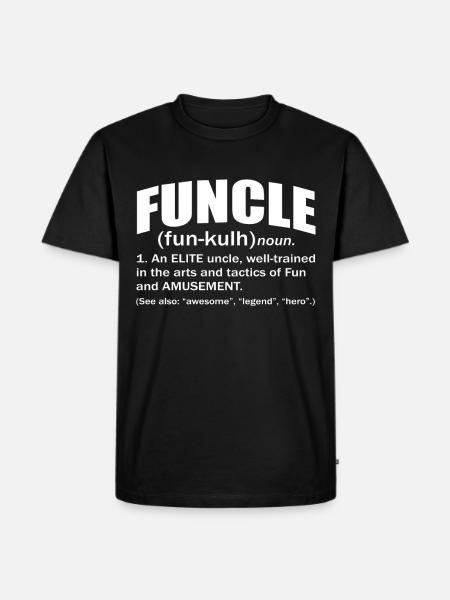Funcle - Men's Premium Organic T-Shirt - black