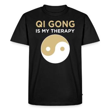 Qigong Qi Gong Tai Chi Thai Chi Chigong Yoga - T-shirt Premium bio Homme - noir - Devant - Nico (187cm)