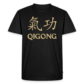 Qigong Qi Gong Tai Chi Thai Chi Chigong Yoga - T-shirt Premium bio Homme - noir - Devant - Nico (187cm)