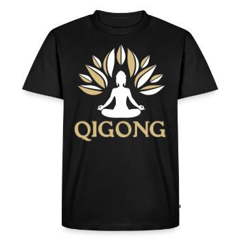Qigong Qi Gong Tai Chi Thai Chi Chigong Yoga - T-shirt Premium bio Homme - noir - Devant - Nico (187cm)