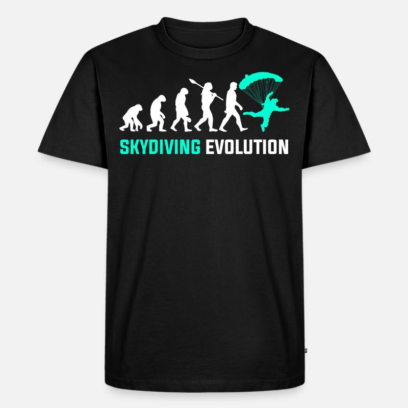 Evolution du parachutisme - T-shirt Premium bio Homme - noir