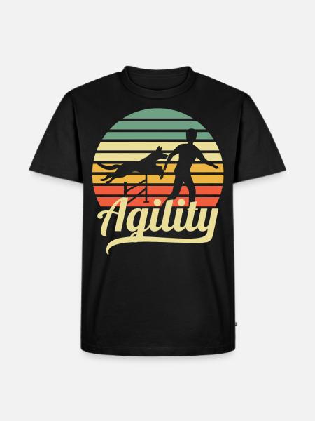 Agility - Männer Premium Bio T-Shirt - Schwarz
