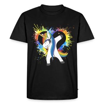 Gay Pride Gift - Men's Premium Organic T-Shirt - black - Front - Nico (187cm)