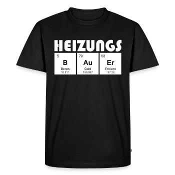 Heizungsbauer Heizungsbau Heizungsinstallateur - Männer Premium Bio T-Shirt - Schwarz - Vorne - Nico (187cm)