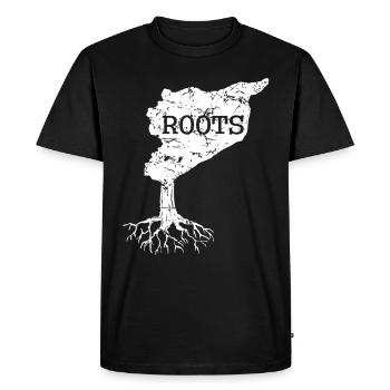 Syrie Patrie - T-shirt Premium bio Homme - noir - Devant - Nico (187cm)