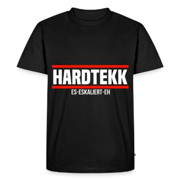 Techno Techno Musique Techno Amateurs Raver Disco - T-shirt Premium bio Homme - noir - Devant - Nico (187cm)