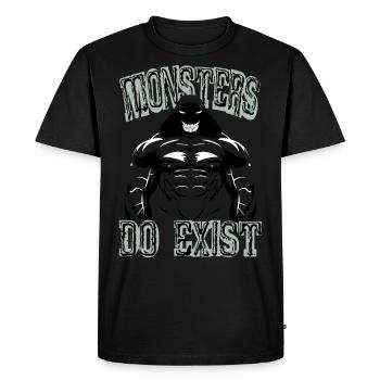 Strongman Culturisme Monstre Style Bande Dessinée - T-shirt Premium bio Homme - noir - Devant - Nico (187cm)